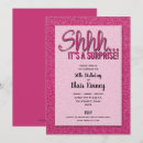 Search for hot pink invitations Glitter