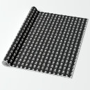 Search for skull and crossbones wrapping paper White