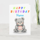 Search for teddy bear birthday cards Children