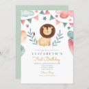 Search for leo birthday invitations Lion