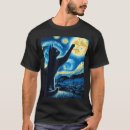 Search for starry night cat tshirts Moon