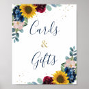 Search for sunflower wedding signs Navy blue