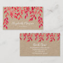 Search for foliage business cards Hair