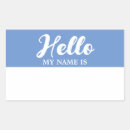 Search for hello my name is tag stickers Blue