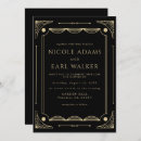 Search for gold typography wedding invitations Vintage