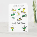 Search for love vegan postcards Animal