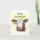 Search for moo moo thank you cards Watercolor