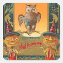 Search for vintage owl stickers Trick or treat