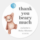 Search for teddy bear boy baby shower stickers Cub