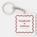 Search for retro wedding key rings Simple