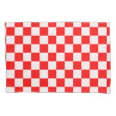 Search for red and white pillowcases Geometric