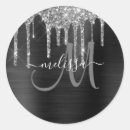 Search for black metal monogram stickers Chic