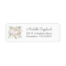 Search for rose bouquet return address labels White roses
