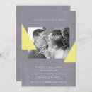Search for yellow and gray wedding invitations Trendy