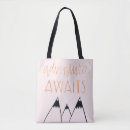 Search for adventure awaits tote bags Travel
