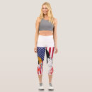 Search for bald eagles leggings Flag