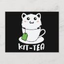 Search for tea lover postcards Kitten