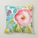 Search for bright floral cushions Watercolor