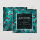 Search for teal leopard invitations Modern