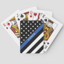 Search for thin blue line playing cards Patriotic