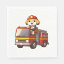 Search for firefighter napkins Puppy
