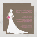 Search for silhouette bridal shower invitations Modern
