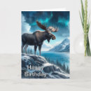 Search for moose cards Watercolor