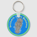 Search for manatee round key rings Dugong