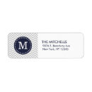 Search for navy and grey return address labels Chevron