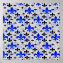 Search for de lis pattern posters Blue