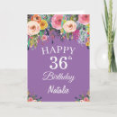 Search for 36th birthday cards Thirty sixth birthday
