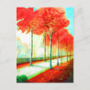 Search for vintage autumn painting postcards Landscape