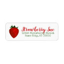 Search for dessert return address labels Strawberry