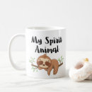 Search for cute sloth cartoon mugs Lazy
