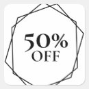 Search for 50 percent stickers Off