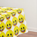 Search for funny tablecloths Happy face