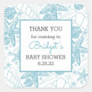 Search for sea shell baby shower stickers Nautical