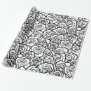 Search for black and white rose wrapping paper Flower