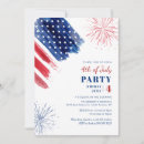 Search for patriotic 4th of july invitations Red white blue party