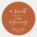 Search for sweet ending wedding stickers Elegant