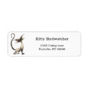 Search for funny cat return address labels Cartoon