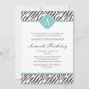 Search for monogram zebra invitations Pattern