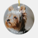 Search for loss pet memorial ornaments Forever in our hearts