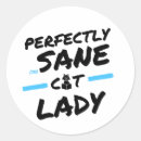 Search for cat owners stickers Crazy cat lady