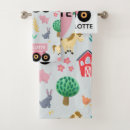 Search for farm animals bath towels Farm animal pattern
