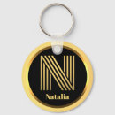 Search for letter n key rings Gold