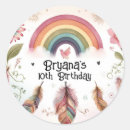 Search for watercolor feather stickers Bohemian