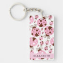 Search for pink ladybug key rings Ladybird