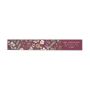Search for burgandy return address labels Botanical