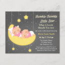 Search for twin stars baby shower invitations Twinkle twinkle little star